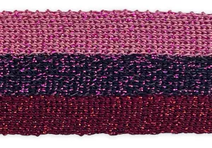 1 1/2" Metallic Cherry Knit Trim (Made in France)