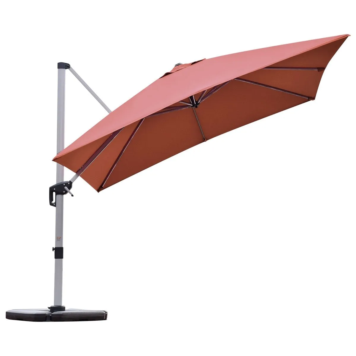 10ft Square Patio Umbrella - Brick Red