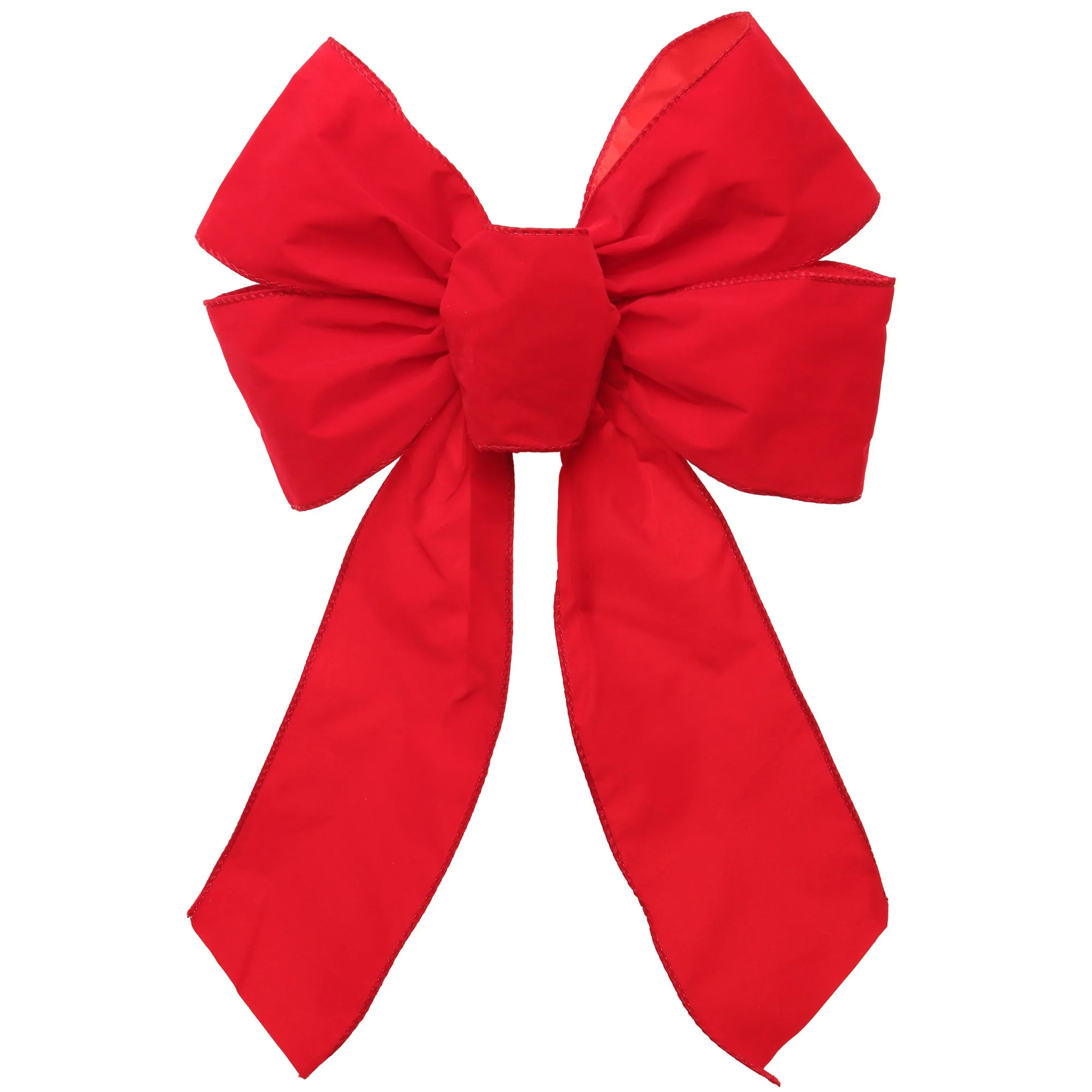 12 Pack: 12" x 18" Red Wired Bow, Decorative Holiday Ribbon Accent, Perfect for Christmas Gifts, Wreaths, and Party Décor