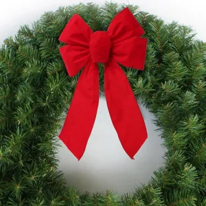 12 Pack: 12" x 18" Red Wired Bow, Decorative Holiday Ribbon Accent, Perfect for Christmas Gifts, Wreaths, and Party Décor