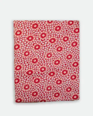 30s Revival Flower Burst Red (PRECUT BY YARDS)