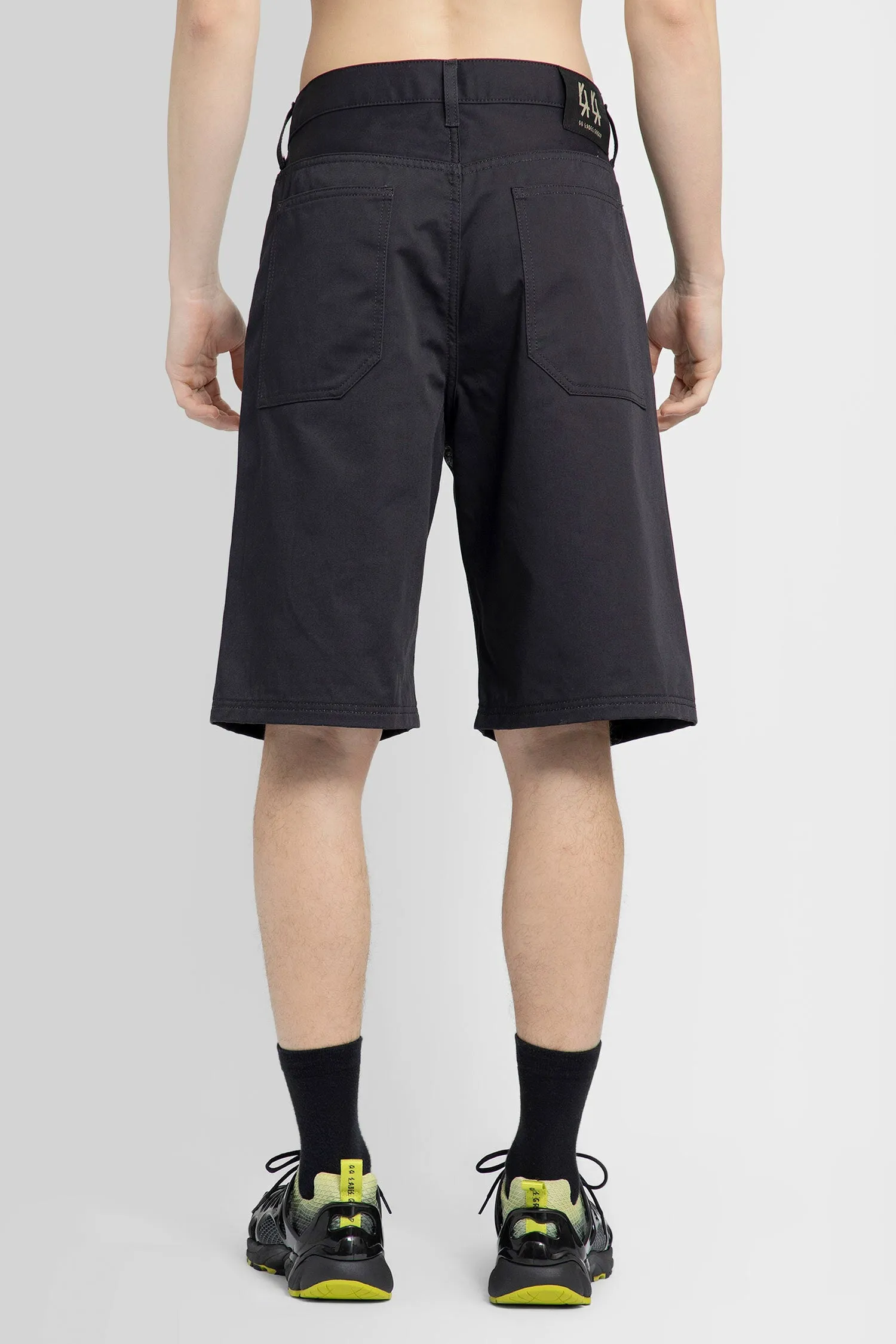 44 LABEL GROUP MAN BLACK SHORTS & SKIRTS