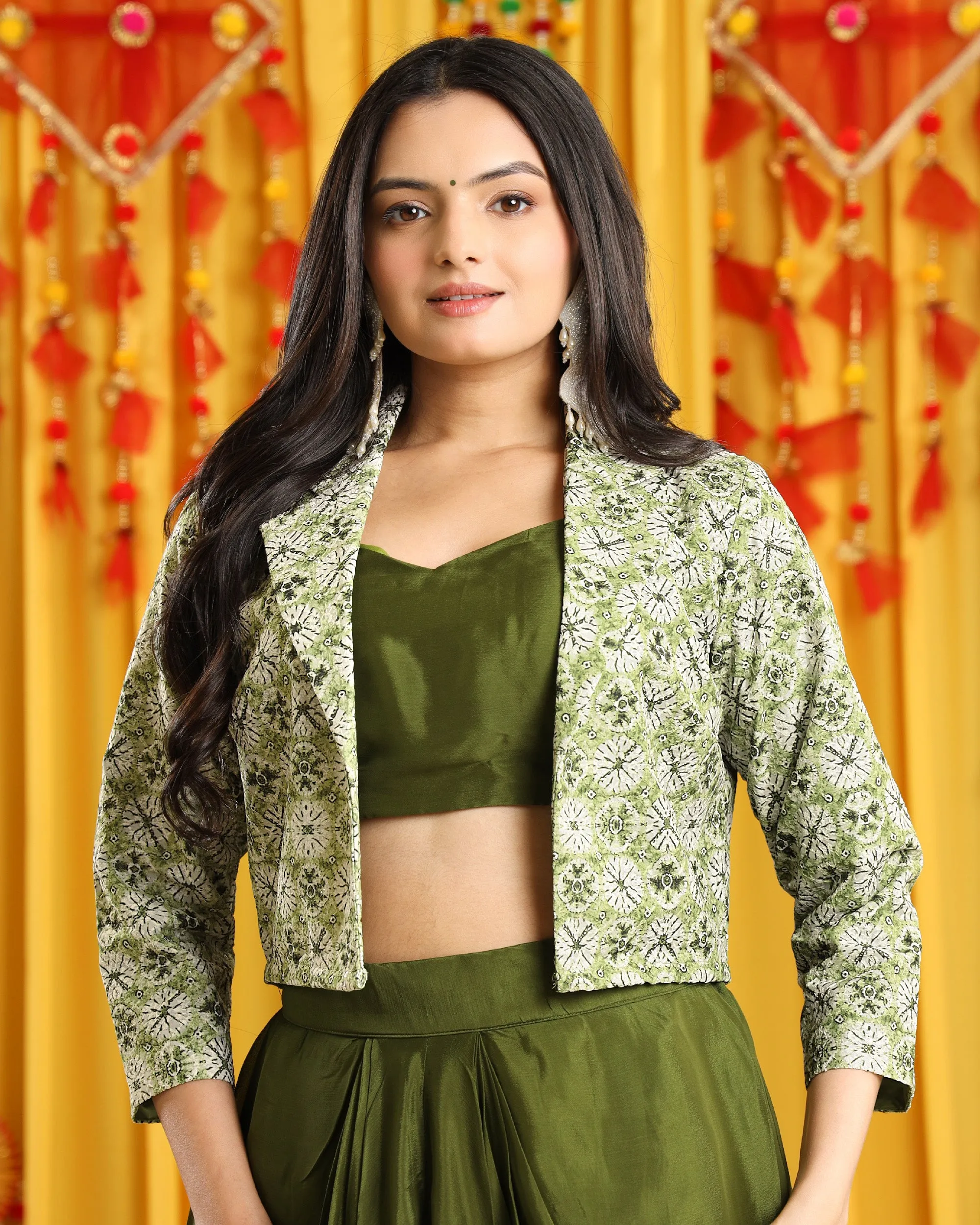 A Collector's Dream: Whimsical Green Women's Jacket