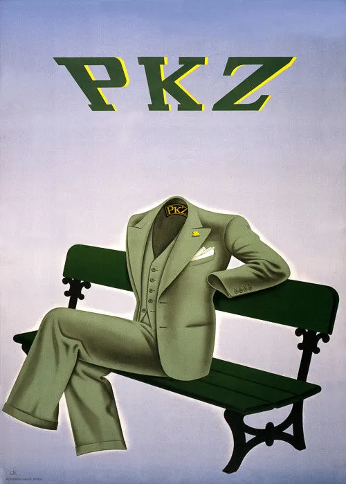 Advertisement for PKZ Clothing