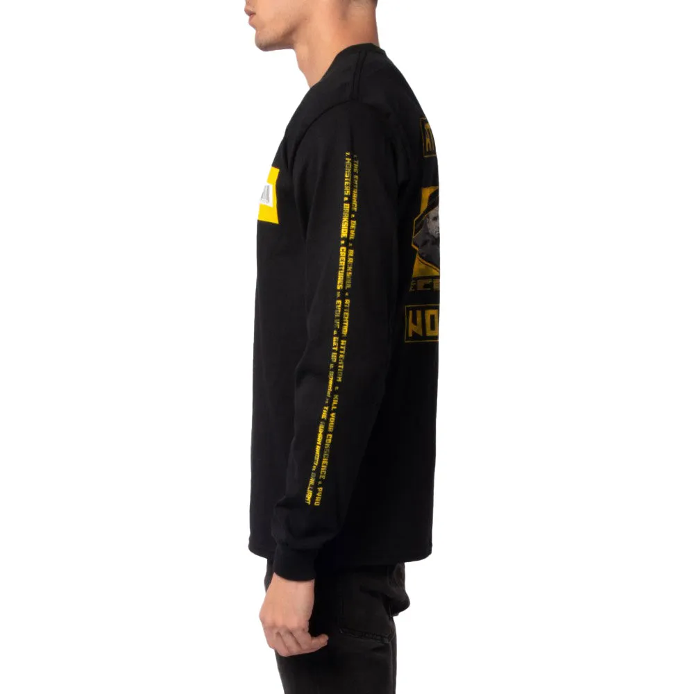 Album Statement Slim Fit Long Sleeve T-Shirt Black