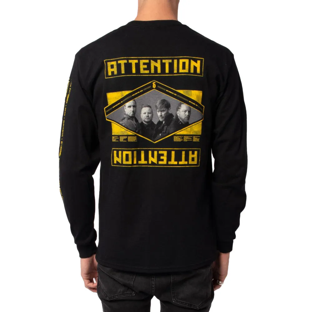 Album Statement Slim Fit Long Sleeve T-Shirt Black