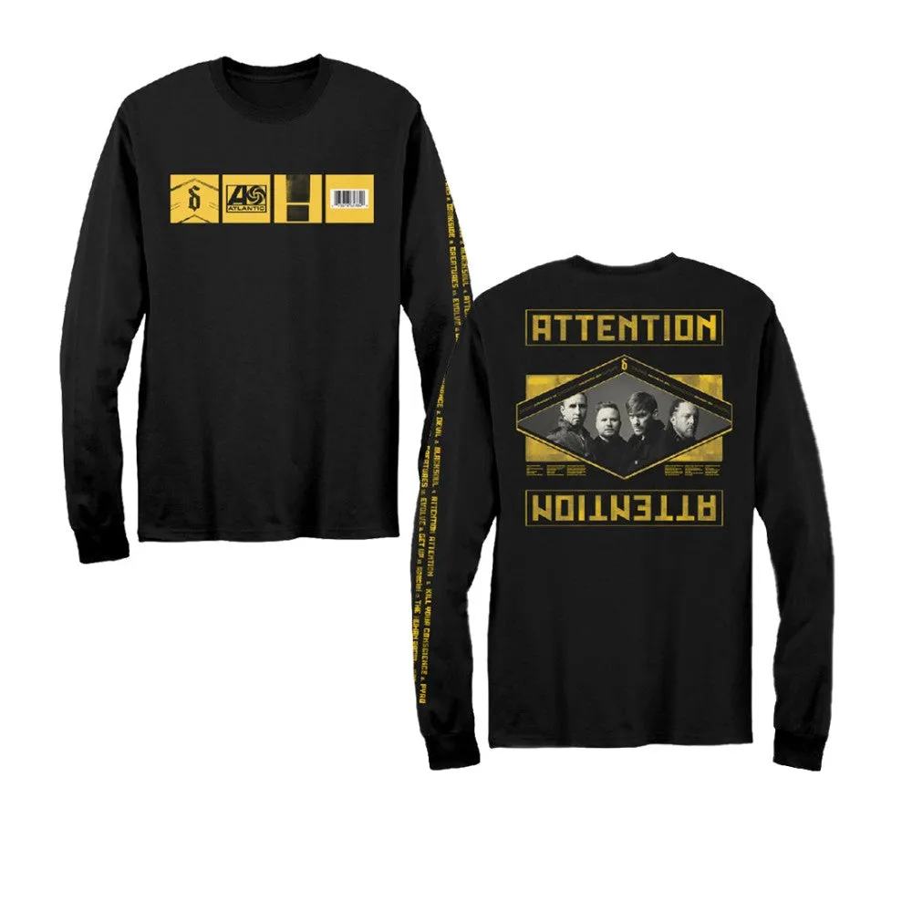 Album Statement Slim Fit Long Sleeve T-Shirt Black