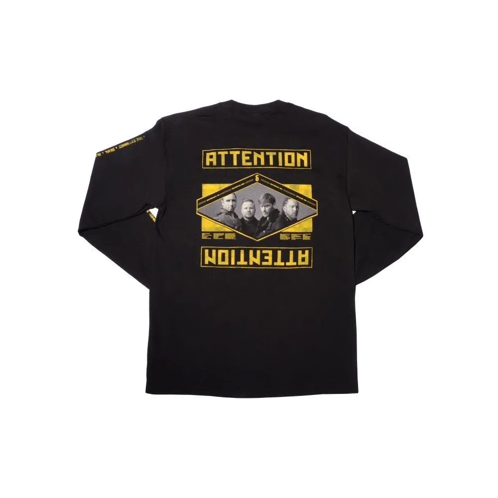 Album Statement Slim Fit Long Sleeve T-Shirt Black