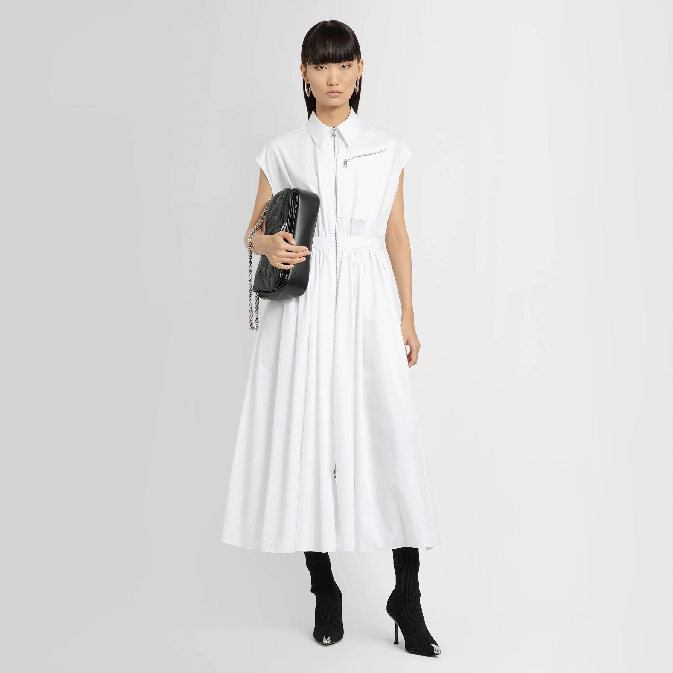 ALEXANDER MCQUEEN WOMAN WHITE DRESSES