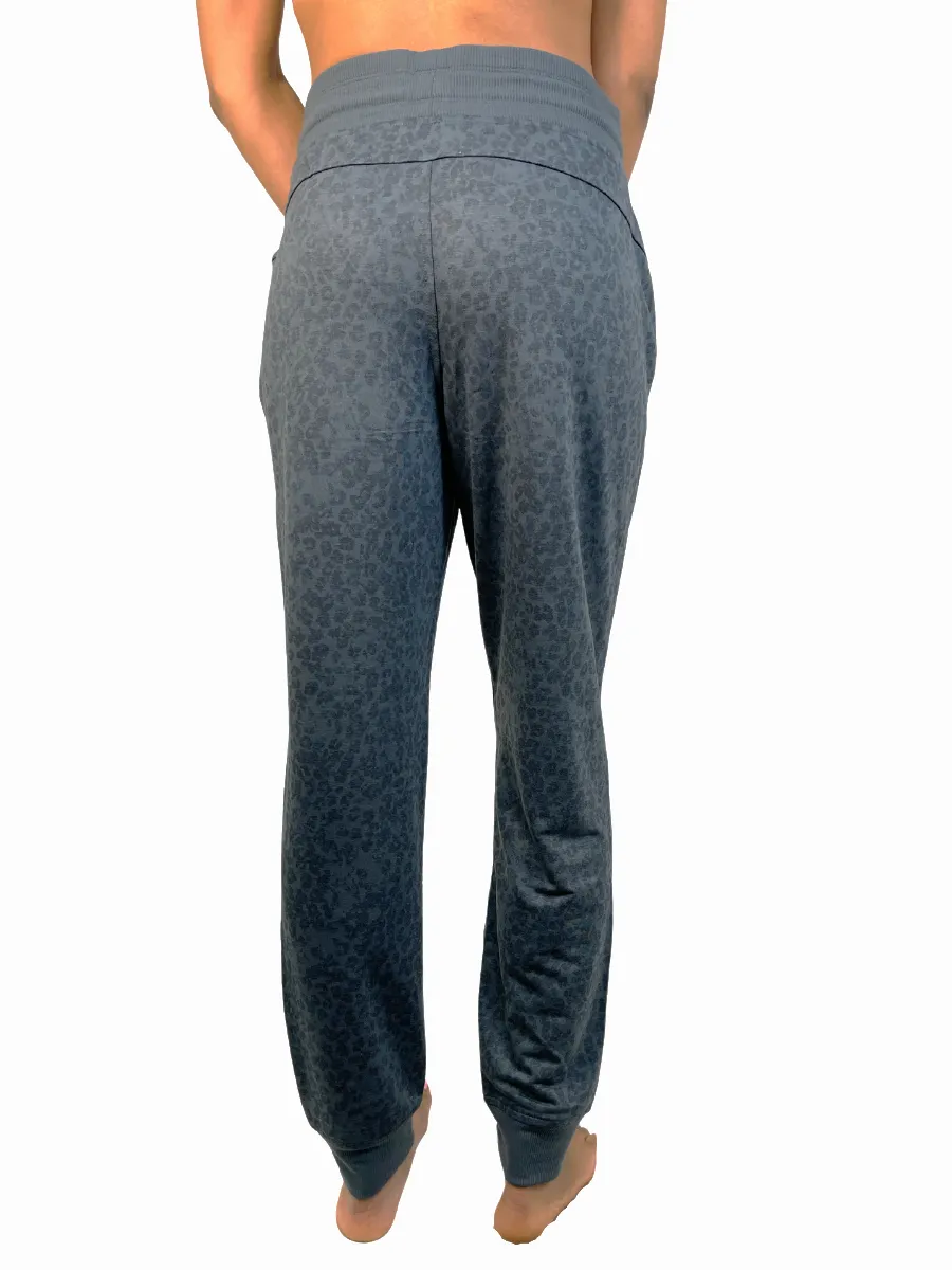 Apana Little Leopard Sweat Pants Blue Moss