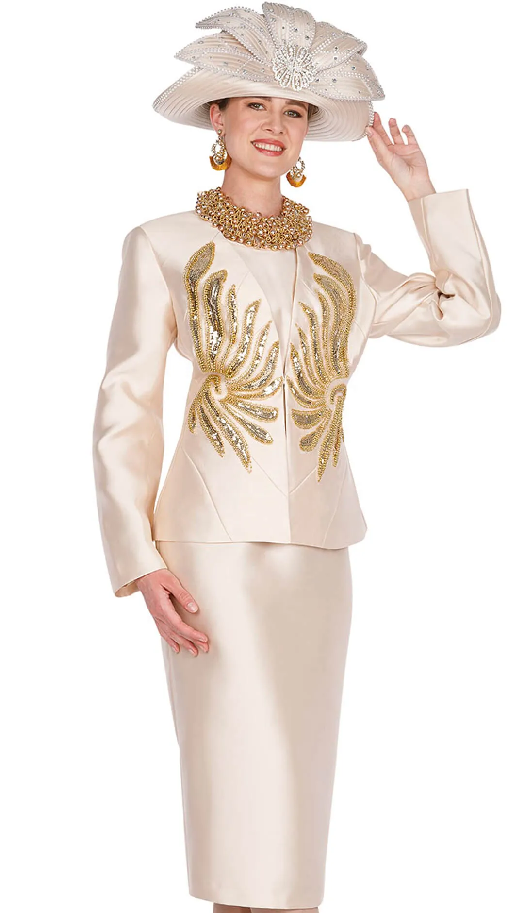 Aussie Austine Church Suit 5859-Cream