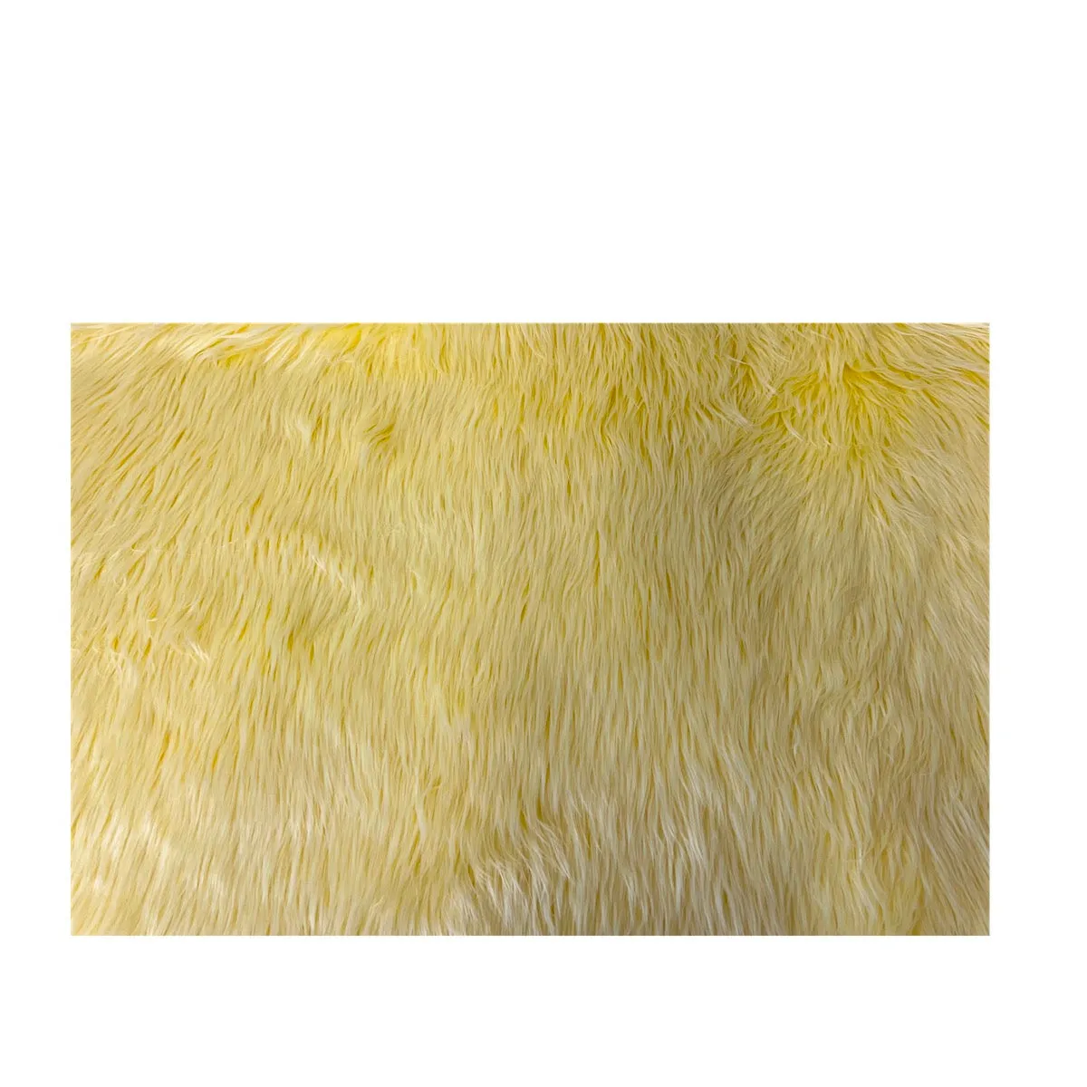 Banana Yellow Luxury Long Pile Shaggy Faux Fur Fabric