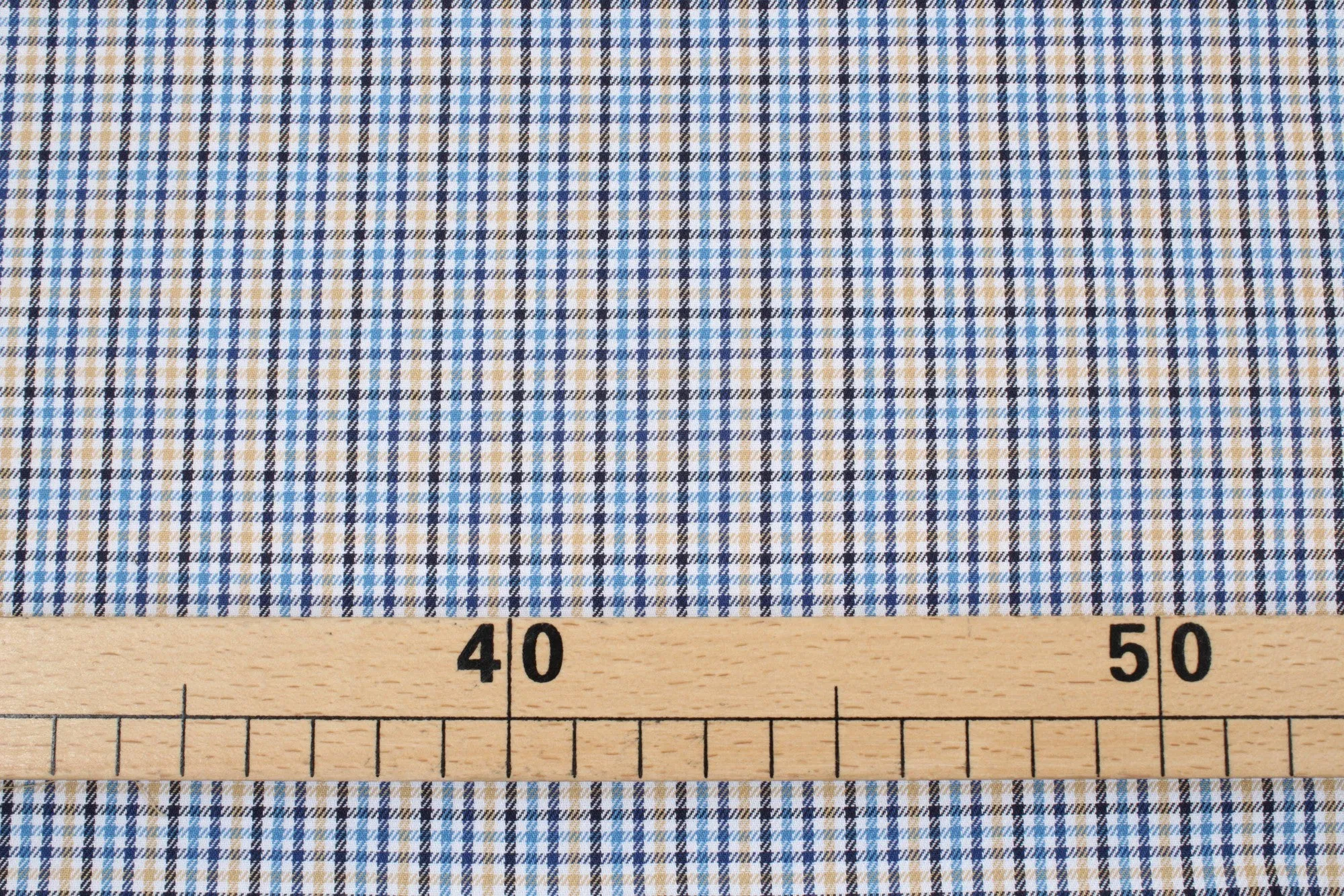 BCI Cotton Polo Shirting - Small Checks