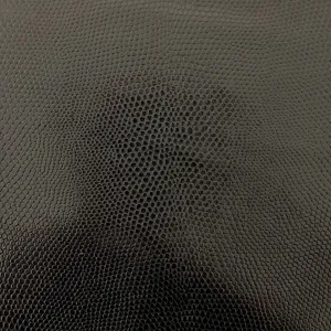 Black Anaconda Snake Skin Stretch Vinyl Fabric