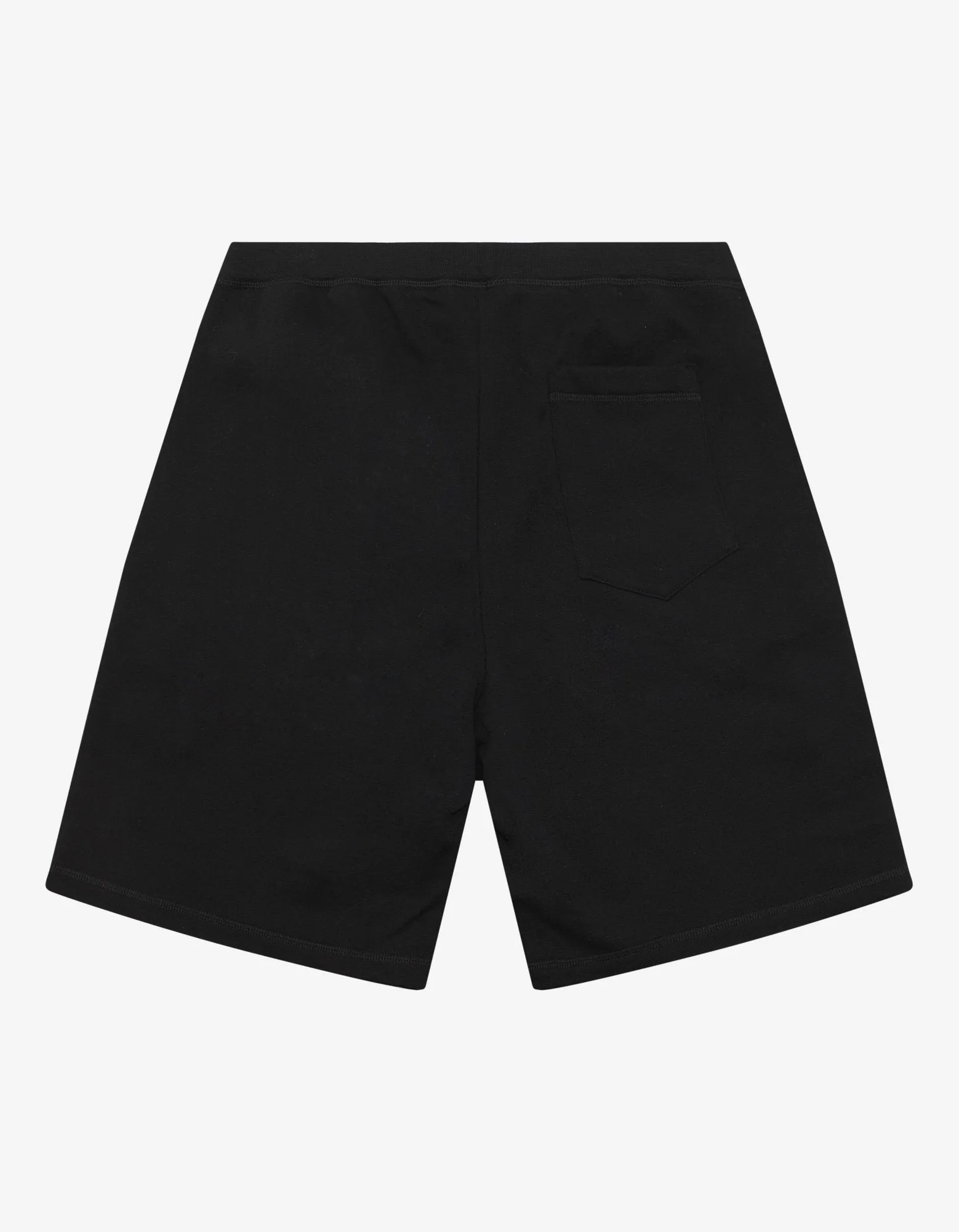 Black Logo Tape Sweat Shorts -