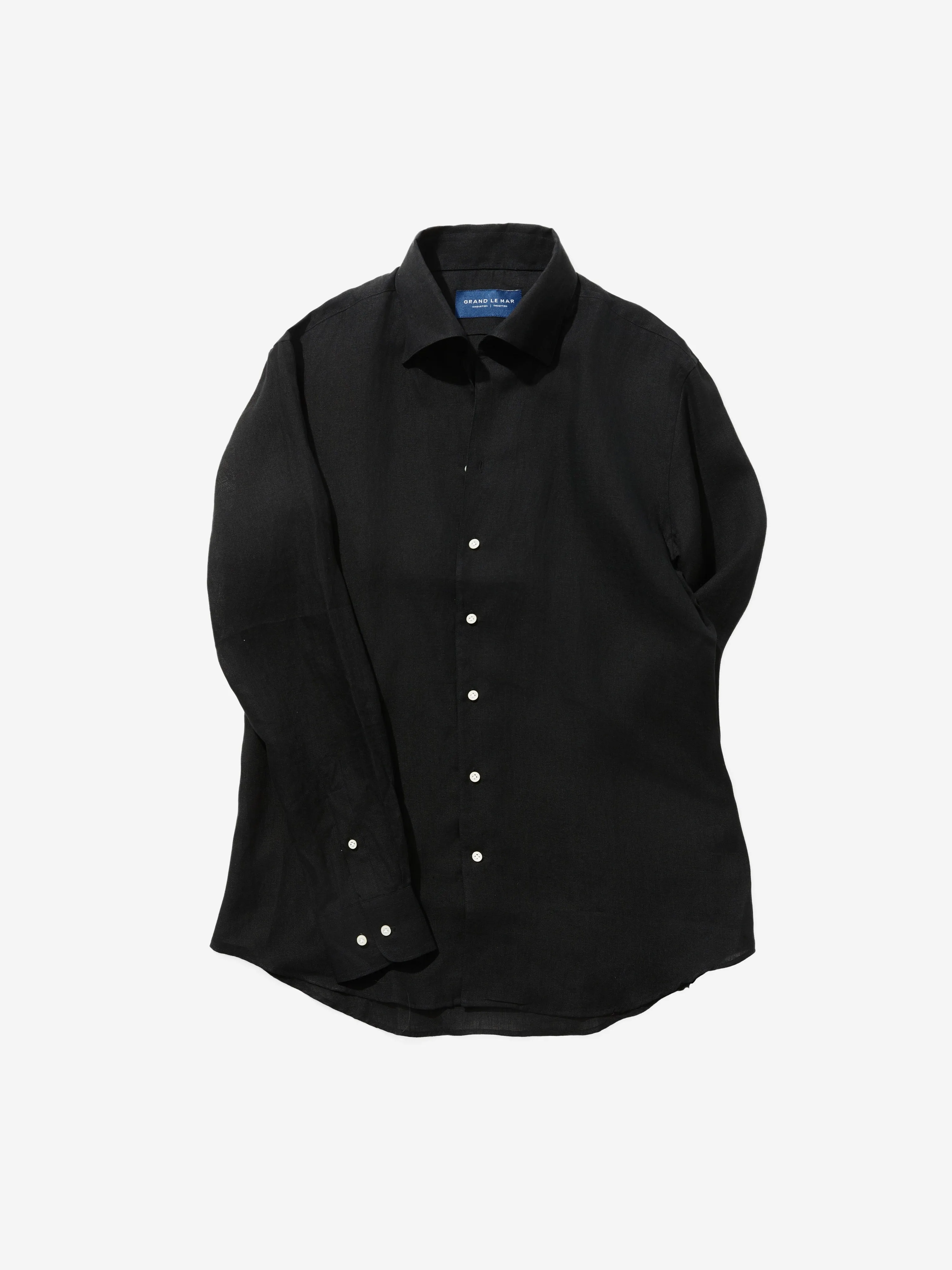 Black One Piece Linen Shirt