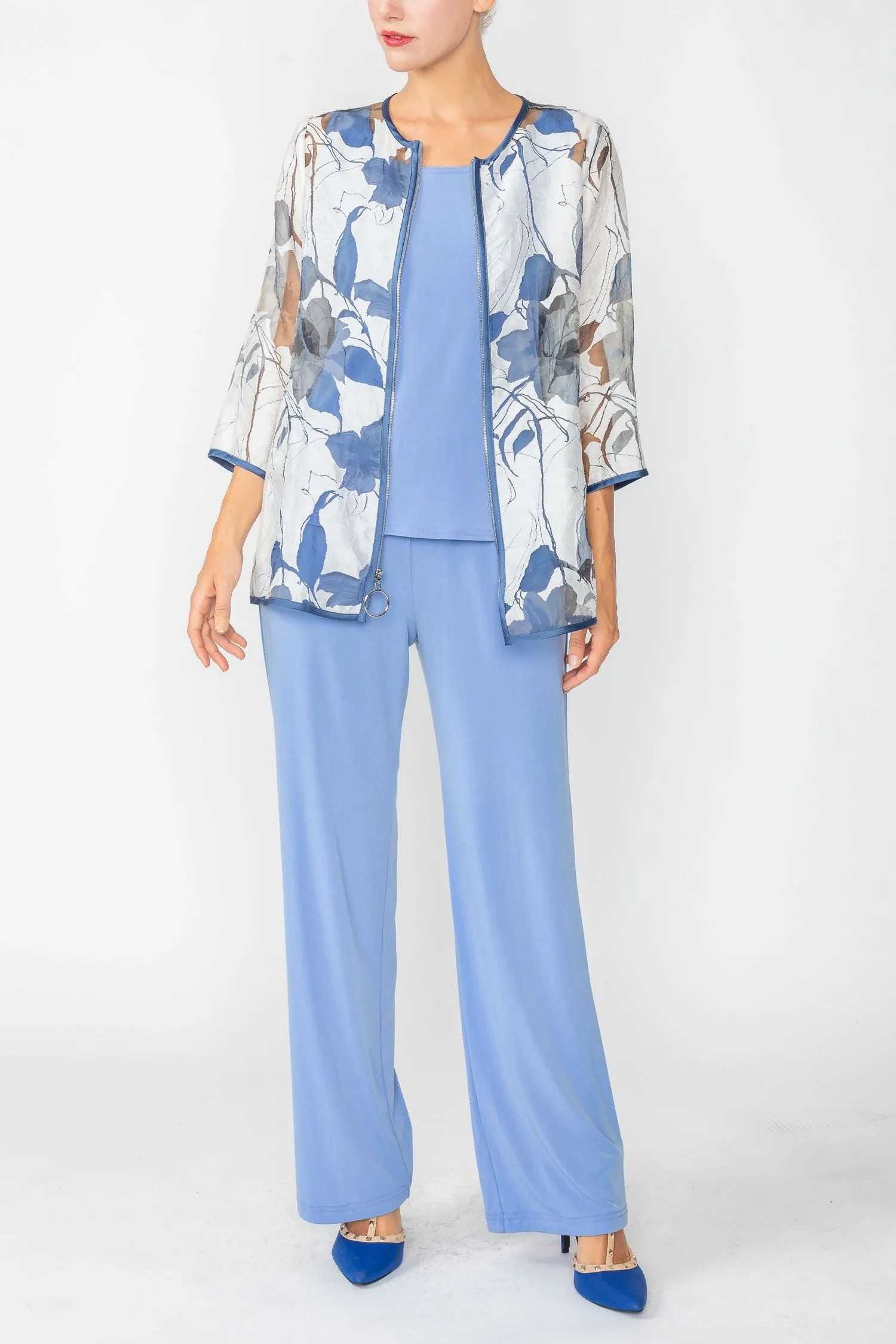 Blue Blossom Burnout Jacket