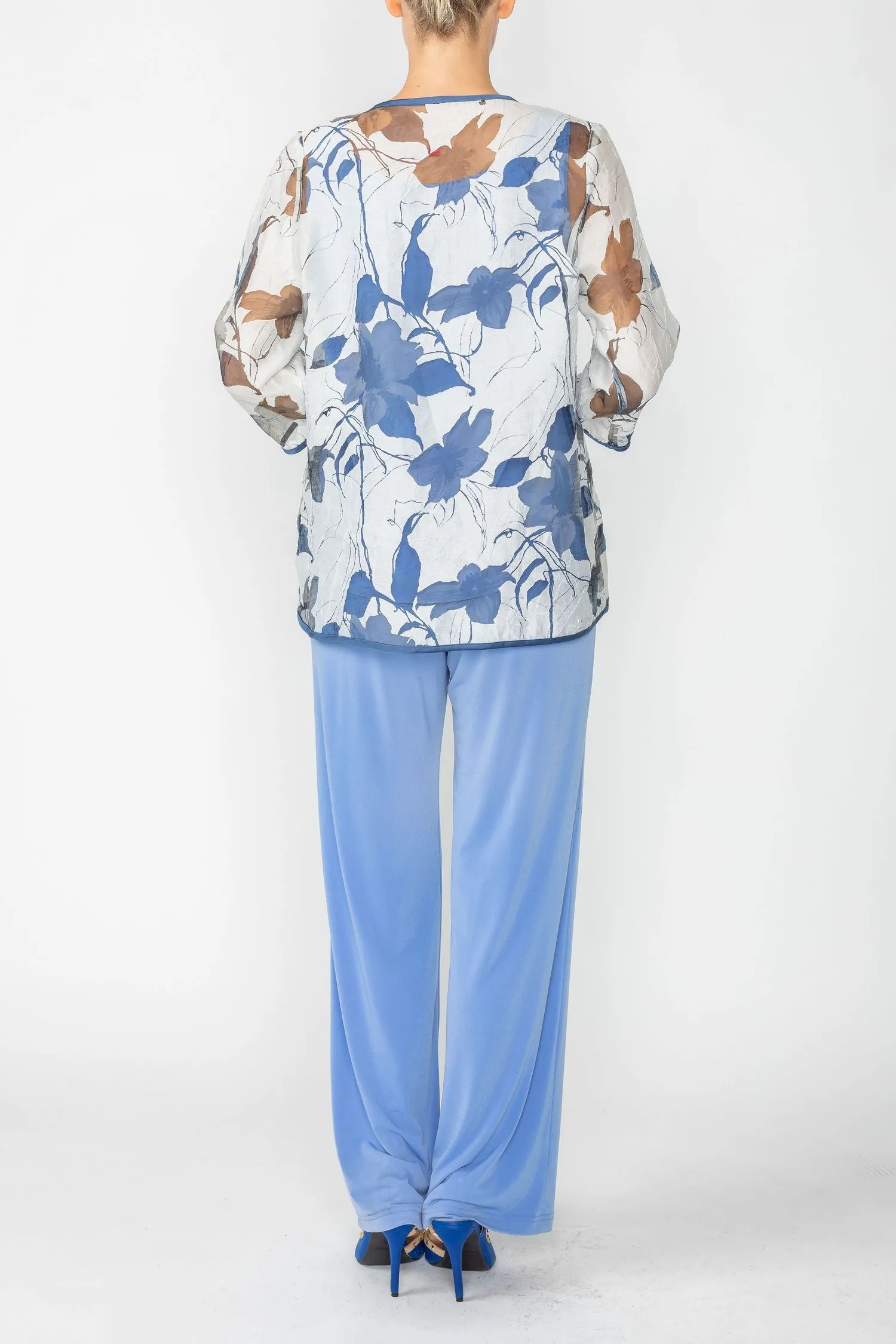 Blue Blossom Burnout Jacket