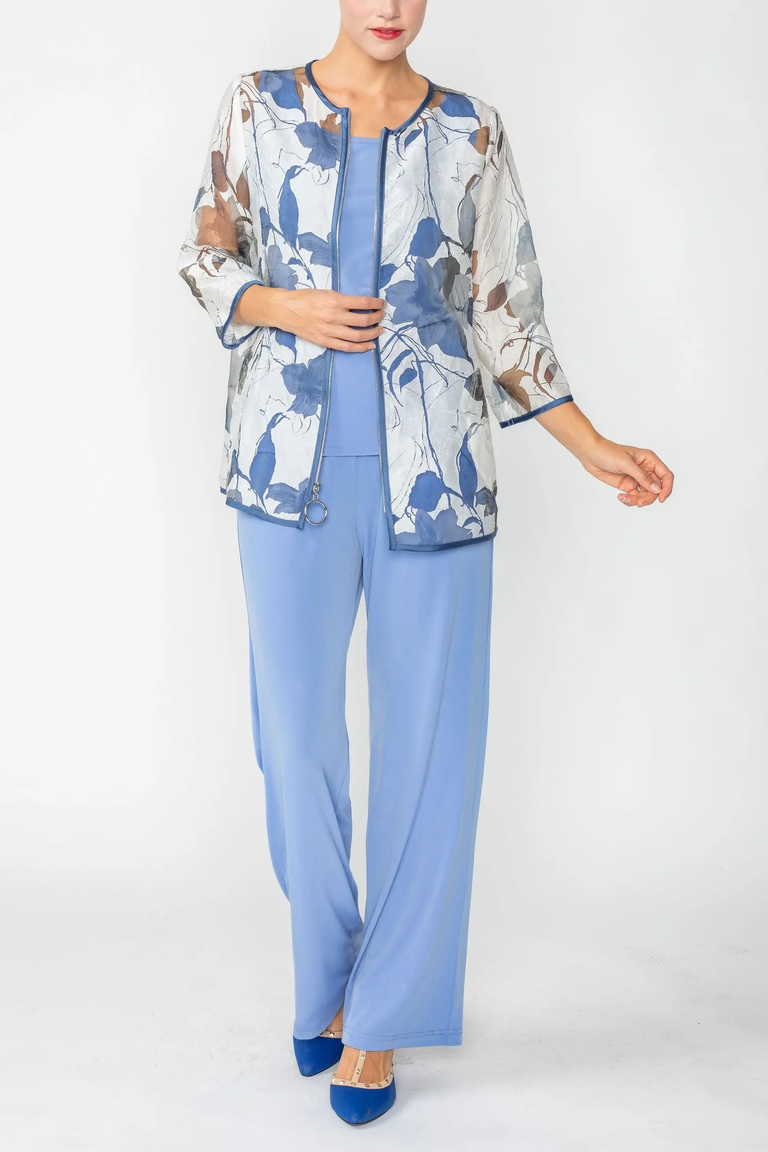 Blue Blossom Burnout Jacket