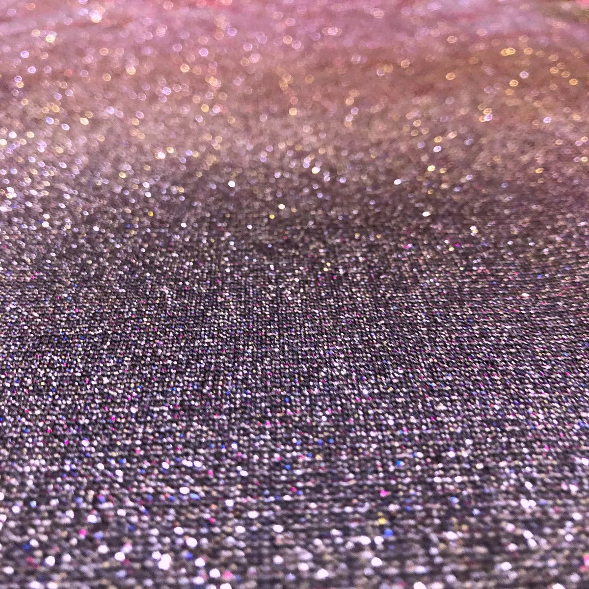 Blue Pink Lavender Holographic Shimmer Glitter Spandex Fabric