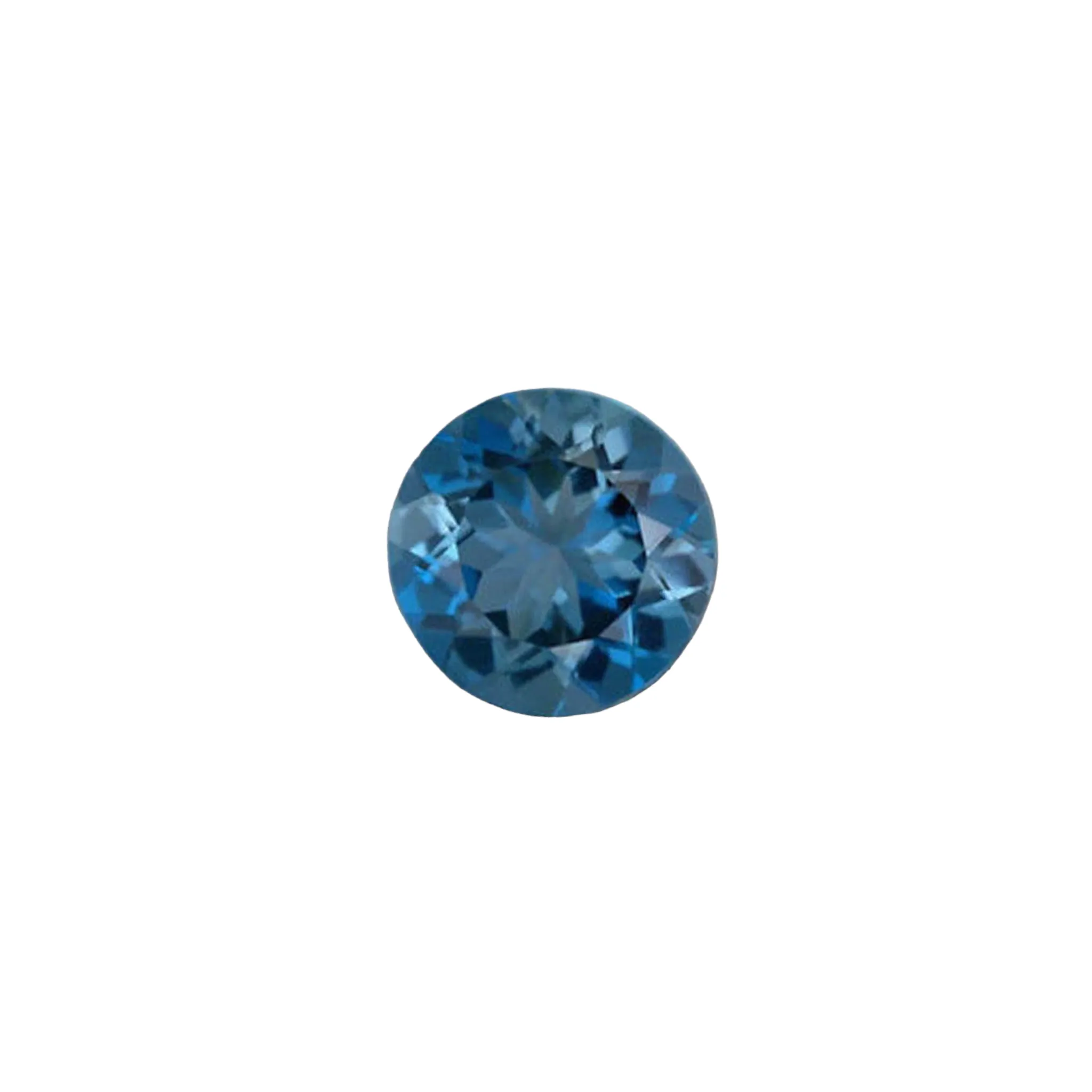 Blue Zircon #120 (Lab Grown) - ROUND