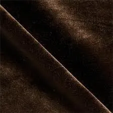 Brown Stretch Velvet Spandex Fabric