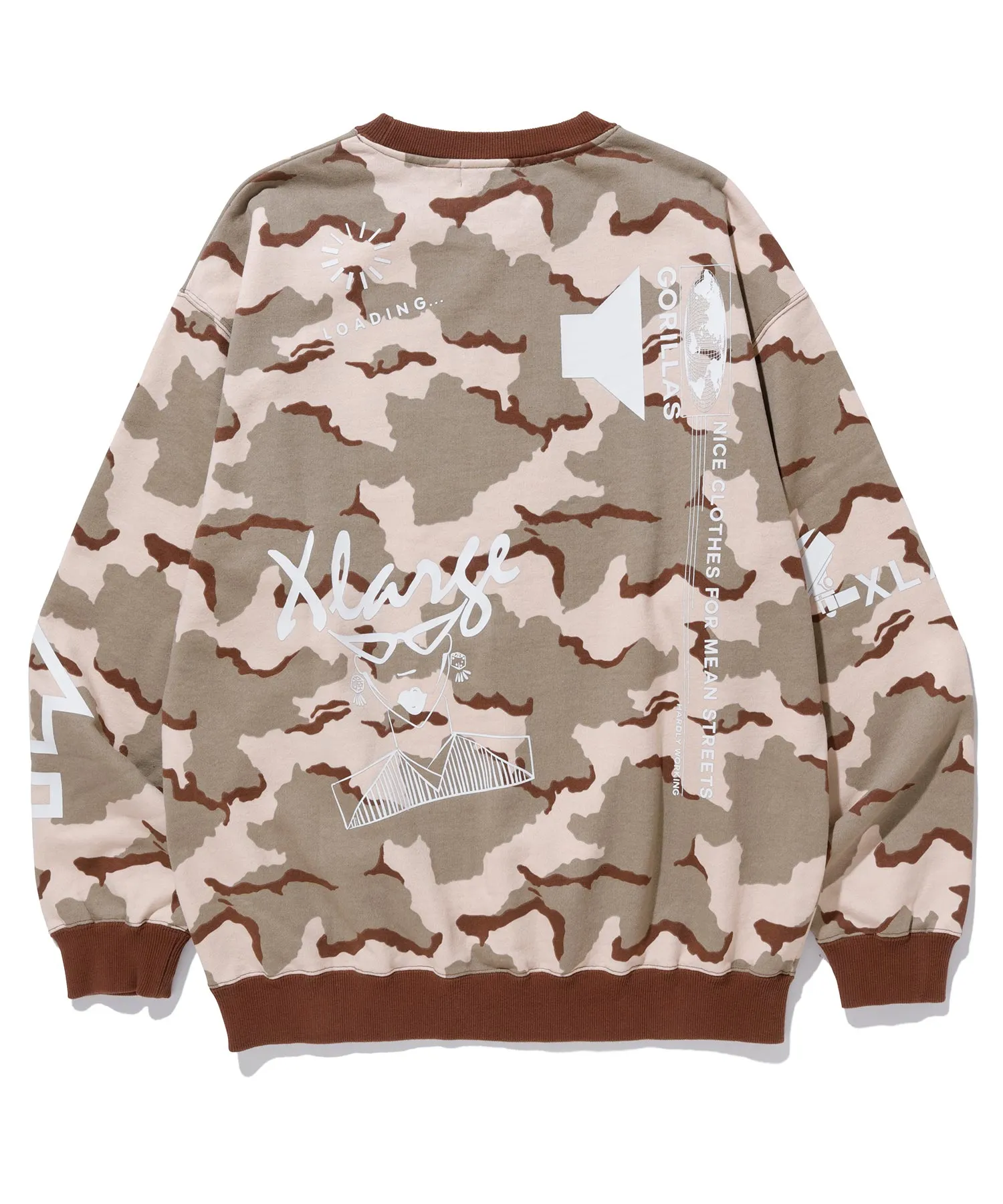 CAMO CREW NECK SWEAT