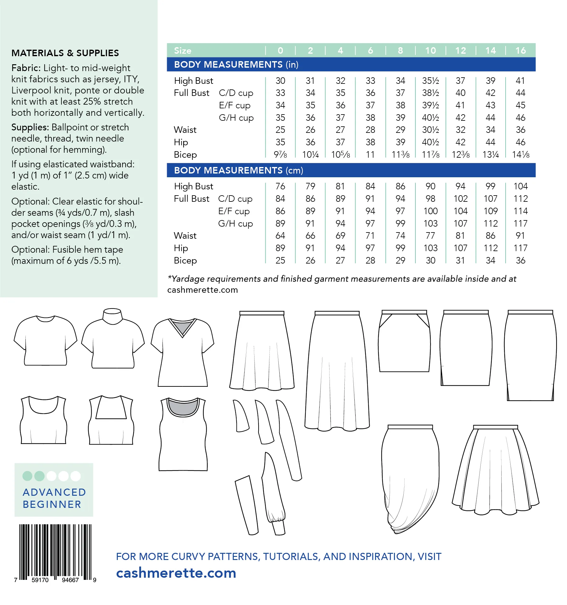 Cashmerette - Grafton Pattern