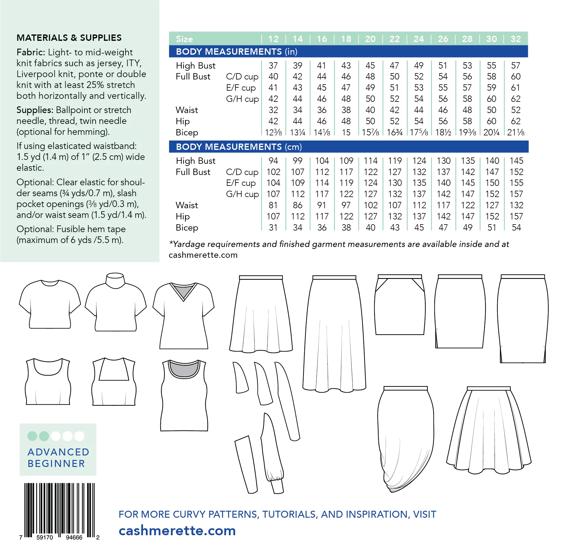 Cashmerette - Grafton Pattern