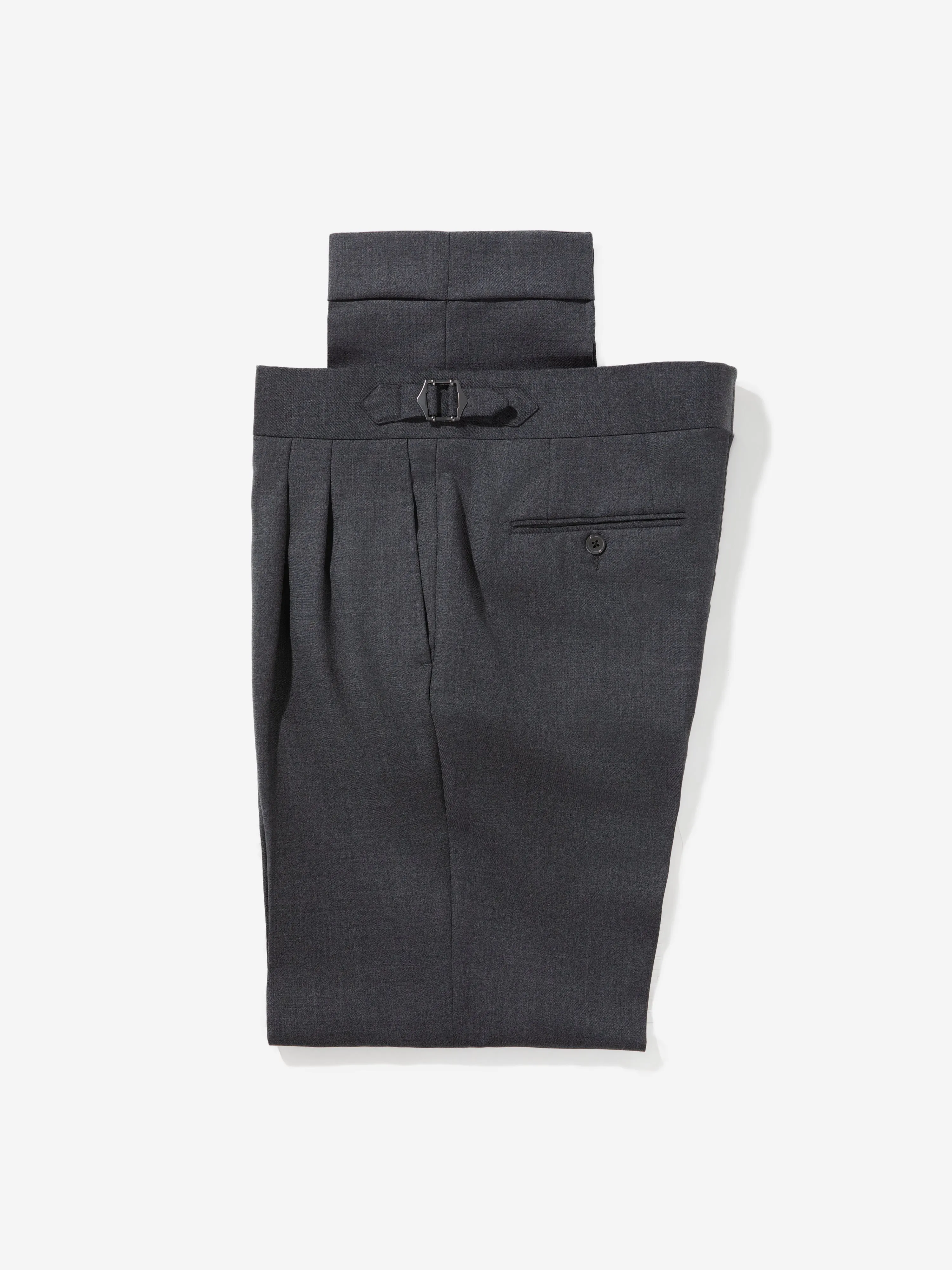 Charcoal S130 Wool Gurkha Trousers