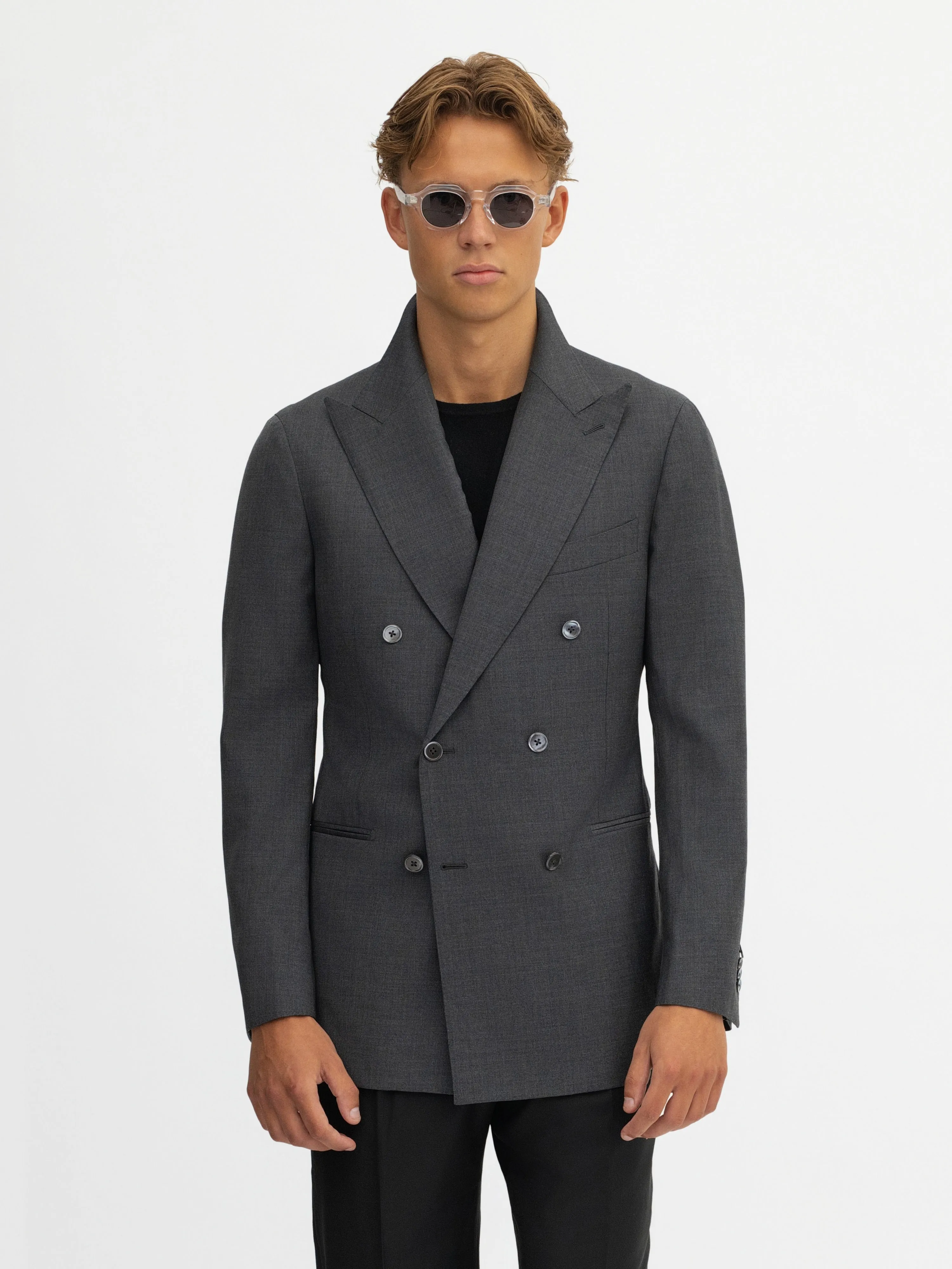 Charcoal S130 Wool Jacket (DB)