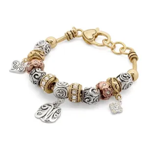 Charm Bracelet Initial M