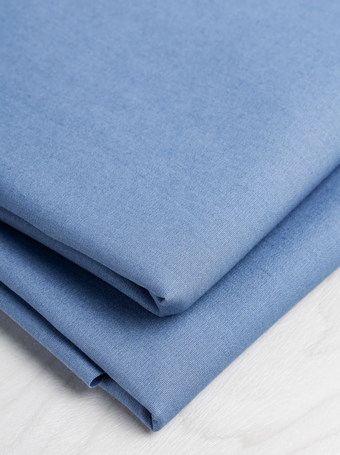 Core Collection Lightweight Silky Cotton Poplin - Slate Blue - Swatch