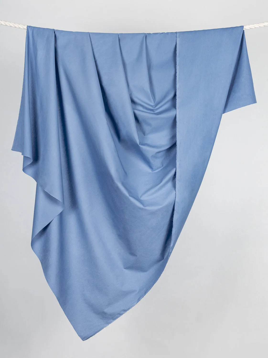 Core Collection Lightweight Silky Cotton Poplin - Slate Blue - Swatch