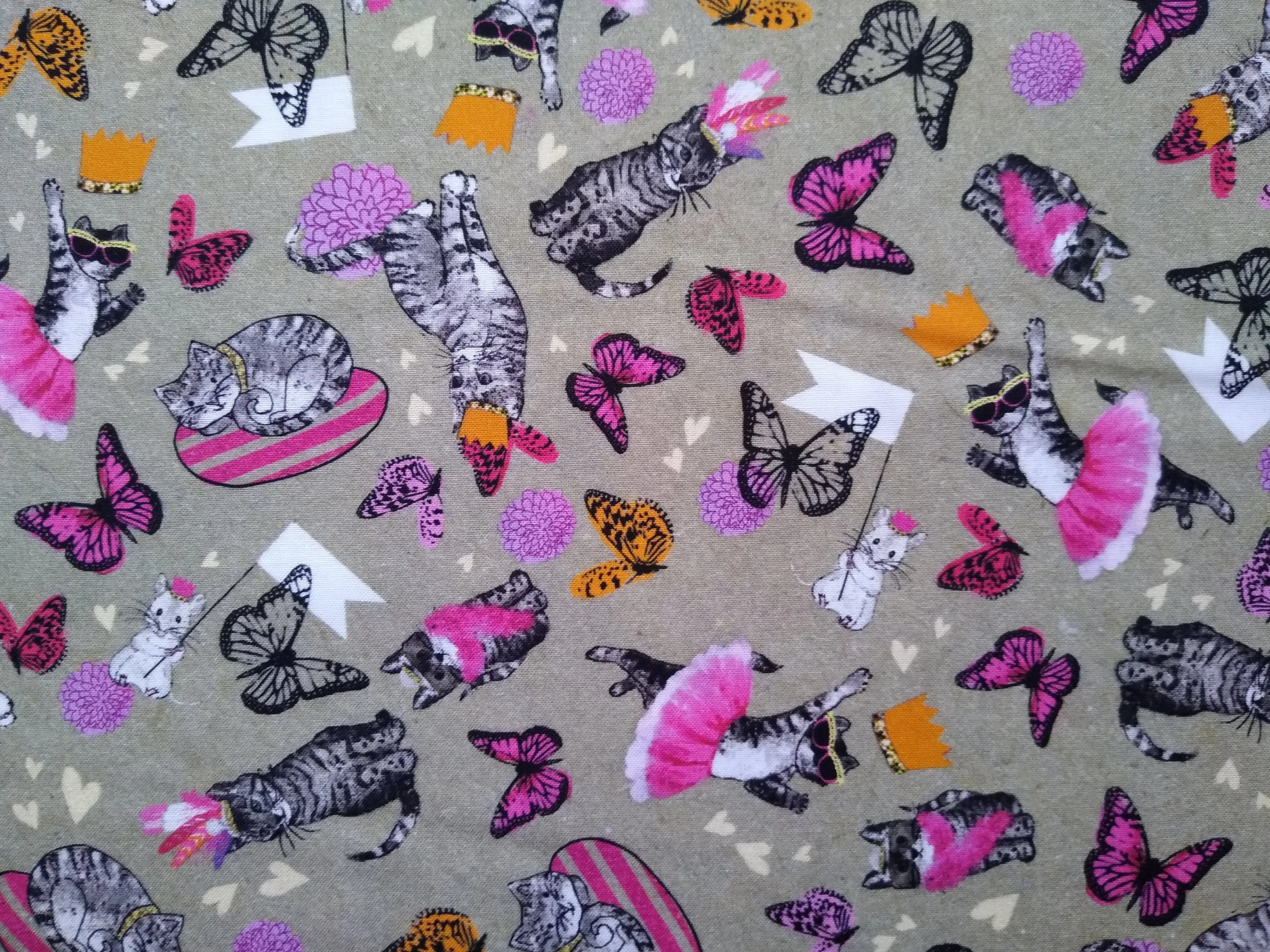 Cotton Print / Kitties n Tutus