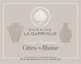 Domaine la Garrigue 2021 "Cuvee Romaine" Cotes du Rhone Red