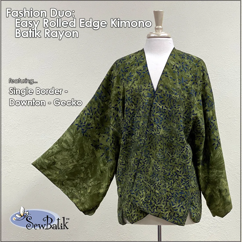 Fashion Duo - Easy Rolled Edge Kimono - Single Border