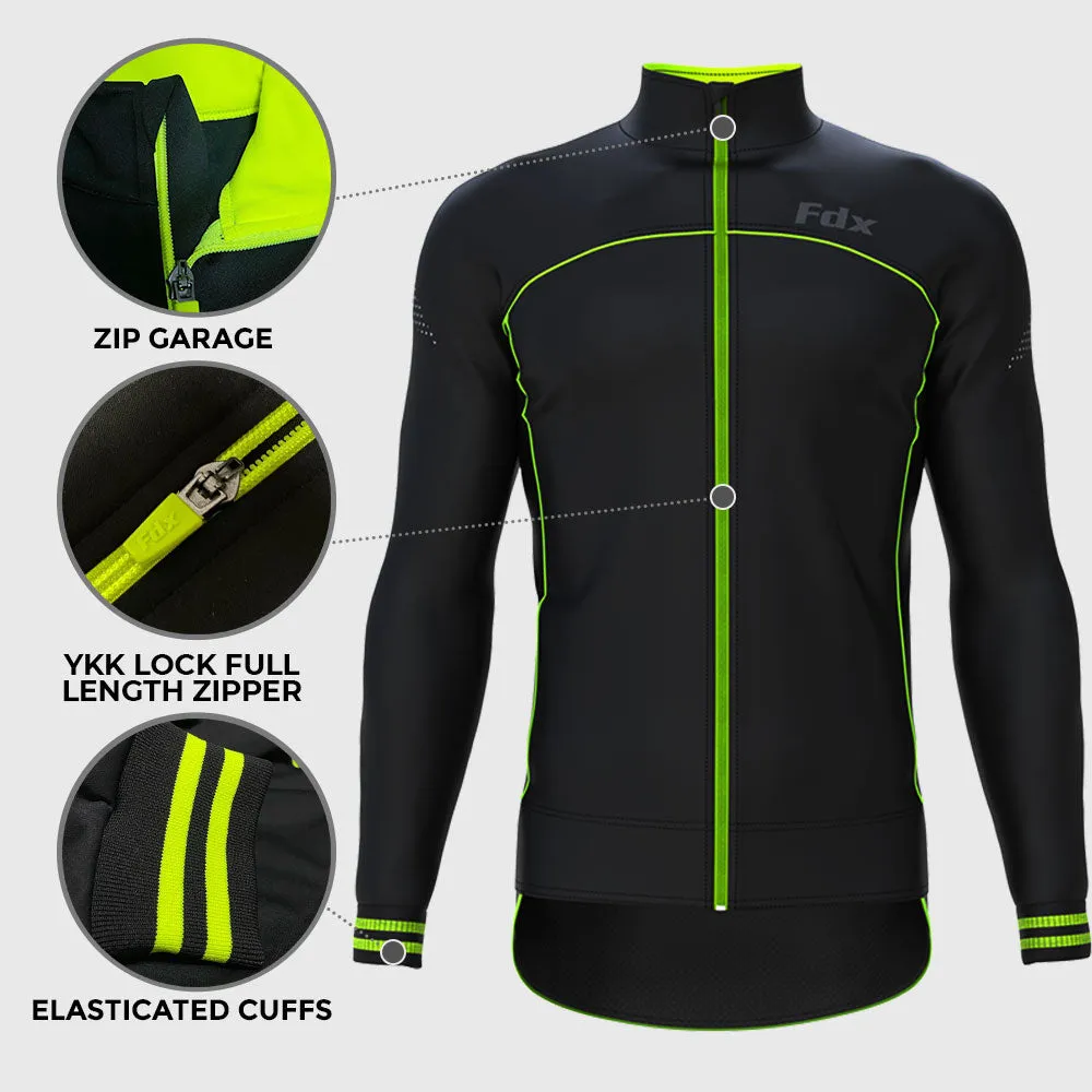 Fdx Apollux Green Softshell Men's & Boy's Windproof Cycling Jacket