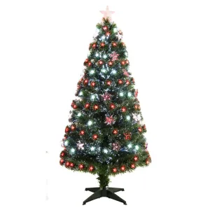 Festive Red / White Fibre Optic Tree (Various Sizes)