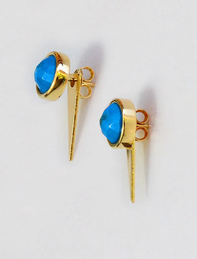 FIRE 3-Way Gemstone Spike Earring Jackets