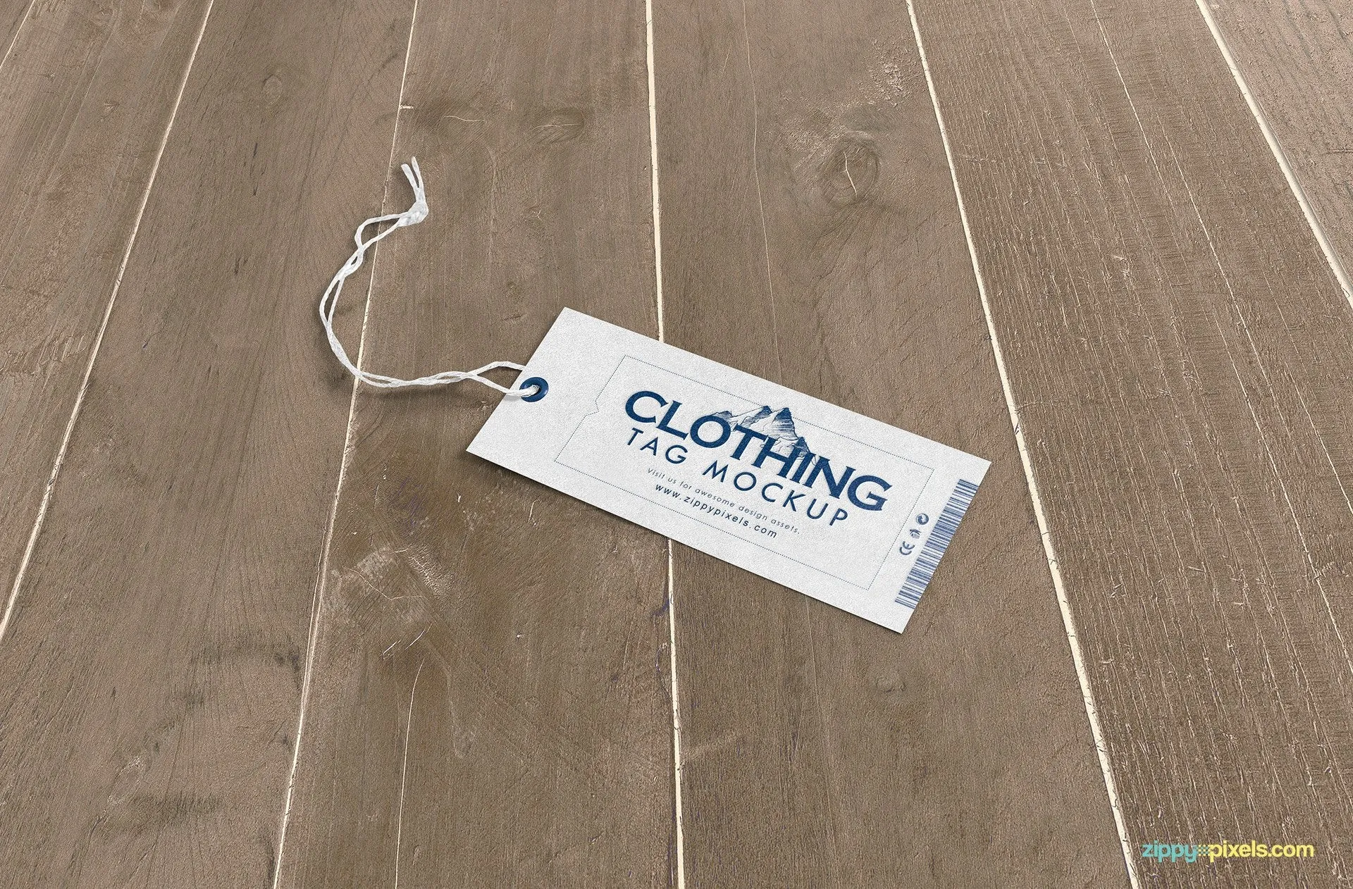 Free Customizable Clothing Tag Mockup PSD