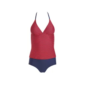 Gourami Stripes Out Tankini - Dark Red