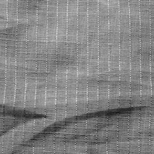 Gray Semi Square Stripe Sheer Drapery Home Decor Fabric