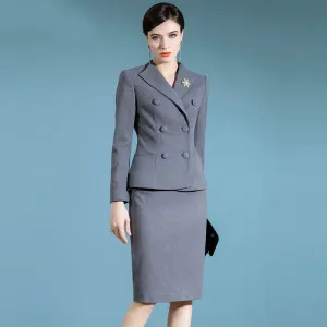 High End Professional Female Boss Formal Dress Suit