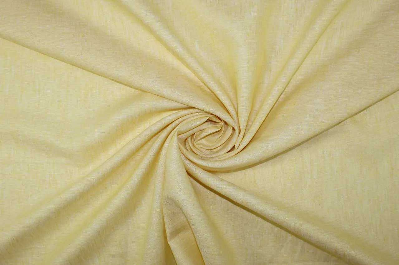 Italian Cross-Dyed Handkerchief Linen - Heathered Primrose