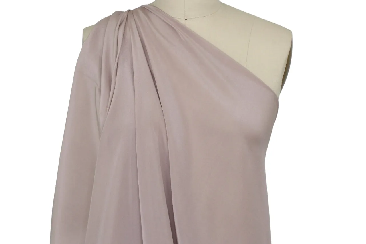 Italian Stretch Silk Crepe de Chine - Lilac Frost