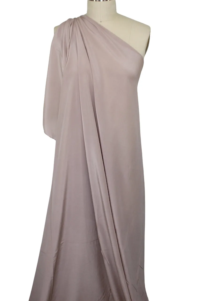 Italian Stretch Silk Crepe de Chine - Lilac Frost