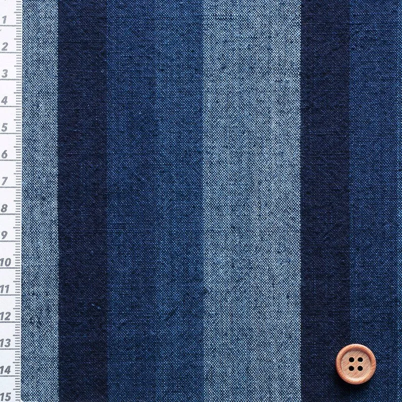 Japanese Indigo Cotton / Futo Katsuo Shima