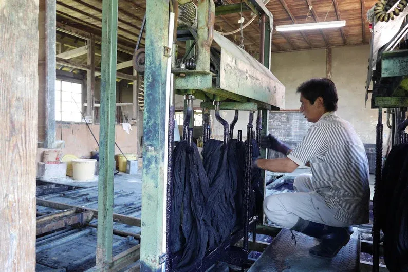 Japanese Indigo Cotton / Futo Katsuo Shima