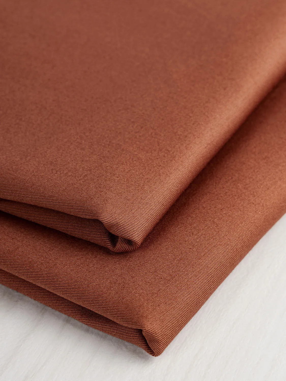 Lightweight Organic Cotton Stretch 6 oz Twill  - Gingerbread